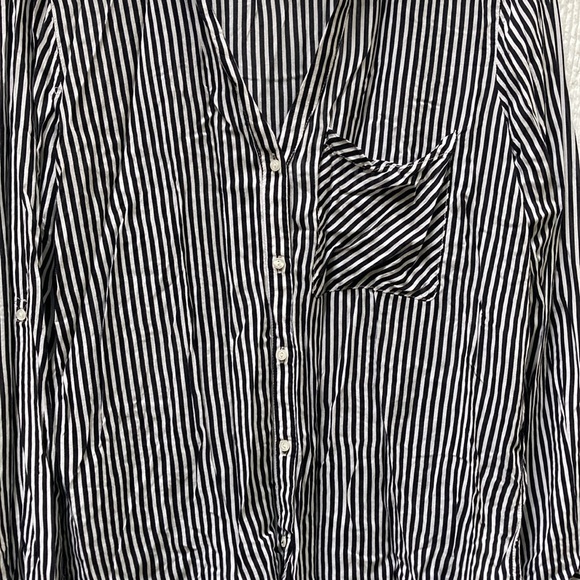 Zara Basic Striped Blouse - Picture 2 of 4